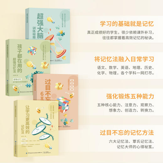 记忆有方法 （全4册）6岁+ 学习的基础是记忆 商品图4