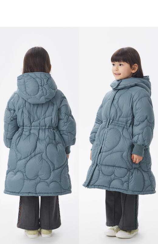 JNBY  22年冬款  宽松长款连帽羽绒服 1M0C10580 商品图10