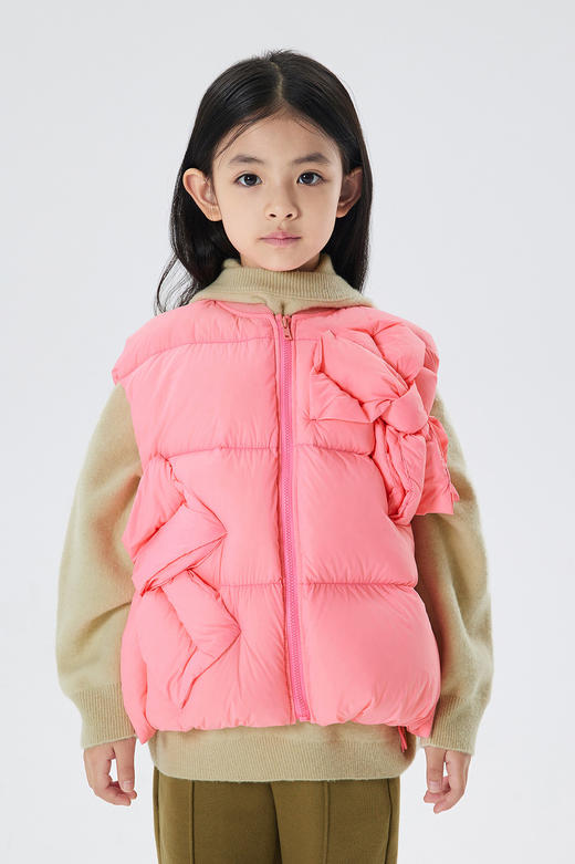 JNBY  22年冬款  棒球领羽绒马甲  1M0C10500 商品图0