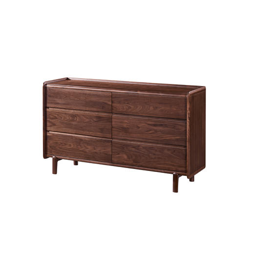 【现代风-CY141斗柜】现代风/卧室/北美黑胡桃木/实木斗柜 商品图1