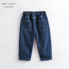 马克珍妮冬装新款 男童宽松加绒牛仔直筒裤 儿童裤子221779 商品缩略图2