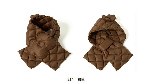 JNBY  22年冬款  羽绒保暖围巾  6M0K10230 商品图6