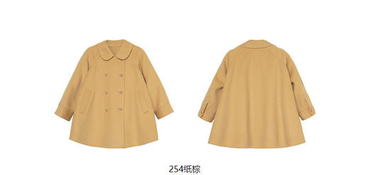 JNBY   22年冬款  宽松A型呢大衣  1M0810330 商品图9