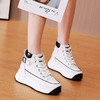 秋季新款，厚底松糕内8cmins韩版潮高帮休闲运动鞋  KFY-1066-1 商品缩略图1