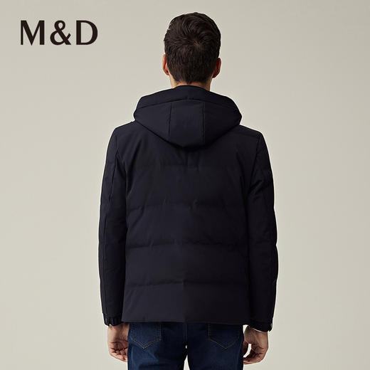 M＆D/名盾商务男士秋冬新品白鸭绒防风连帽加厚轻款羽绒服男 商品图4