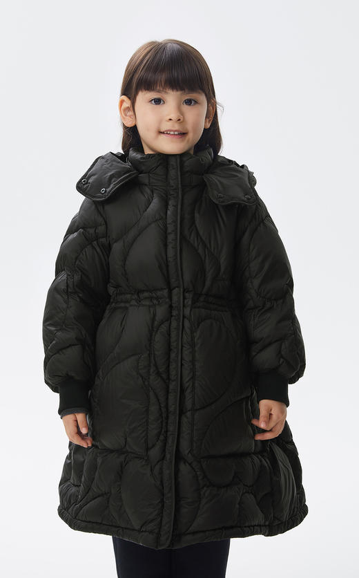 JNBY  22年冬款  宽松长款连帽羽绒服 1M0C10580 商品图3