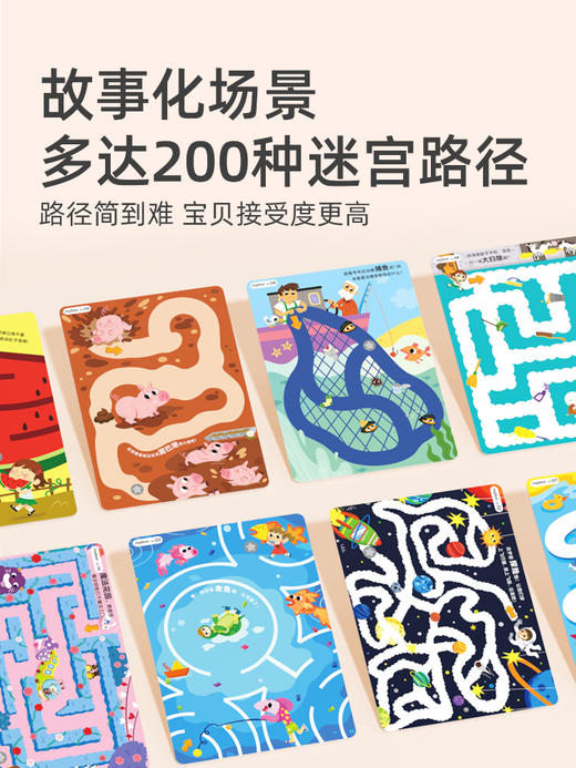 mideer弥鹿迷宫训练玩具找不同专注力运笔训练儿童益智闯关游戏 商品图1