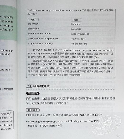 【中商原版】旋元佑英文阅读 港台原版 旋元佑 众文 英文学习阅读技巧 英文阅读测验题型 英检 托福 雅思全面适用 商品图5