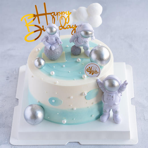 情景蛋糕 星际迷航情景蛋糕 牛奶奶油情景蛋糕 生日蛋糕 大理同城送 商品图0