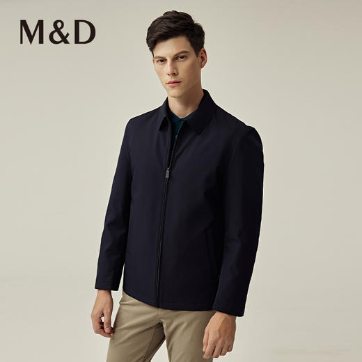 M&D名盾商务男士22秋冬新款国货行政夹克爸爸装翻领羽绒内胆外套男 商品图3