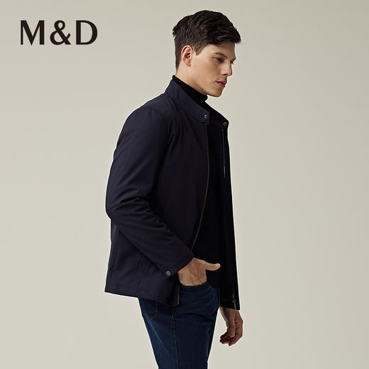 M＆D/名盾商务男士秋冬新品修身轻款立领夹克白鹅绒羽绒服男 商品图3