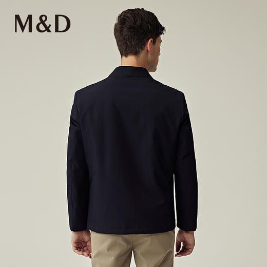 M&D名盾商务男士22秋冬新款国货行政夹克爸爸装翻领羽绒内胆外套男 商品图4