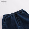 马克珍妮冬装新款 男童宽松加绒牛仔直筒裤 儿童裤子221779 商品缩略图3