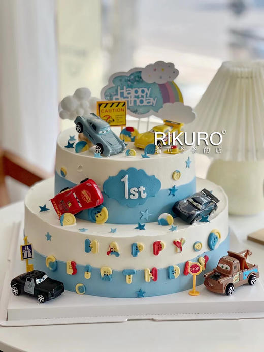 【车车总动员B】鲜果奶油蛋糕 商品图0