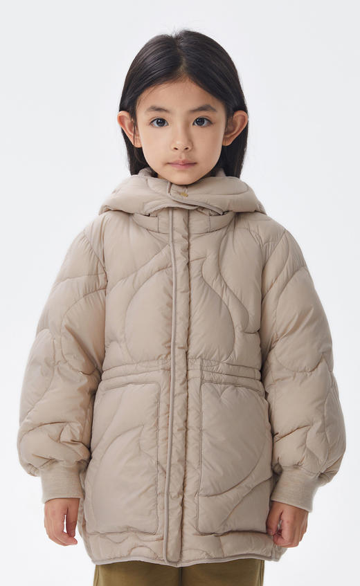 JNBY  22年冬款  连帽长袖中长款羽绒服  1M0C10570 商品图8