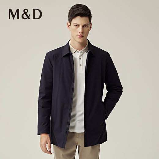 名盾商务秋冬新品翻领白鸭绒爸爸装白鸭绒夹克领羽绒服 商品图0