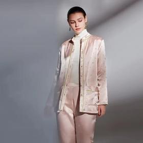 品牌安莉芳22冬季上新缎面舒暖绒棉家居 服套装EL00501