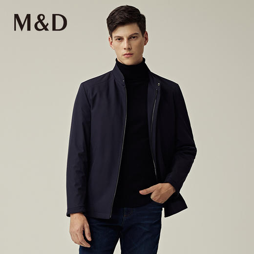 M＆D/名盾商务男士秋冬新品修身轻款立领夹克白鹅绒羽绒服男 商品图0