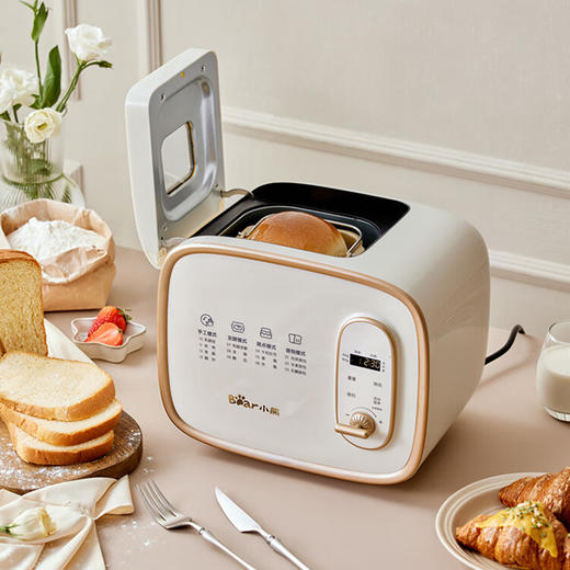 【臻实惠】小熊（Bear）全自动和面机家用揉面机预约智能烤面包片机 MBJ-D06N5 商品图0