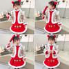DY-9960汉服女童套装秋冬儿童中国风古装女宝宝周岁生日唐装拜年服裙 商品缩略图1