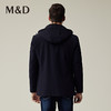 M&D名盾秋冬商务男士保暖可拆卸兔毛内胆防水防风尼克服外套男 商品缩略图4