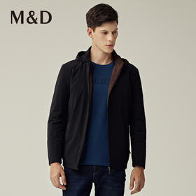 MD名盾商务男装秋冬新品轻便连帽外套防风保暖夹克棉服外套