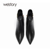 westory秋冬新款尖头时尚短靴宴会细跟81991 商品缩略图2