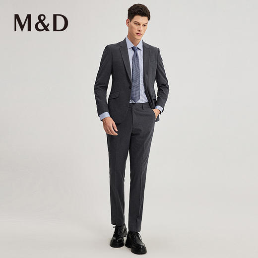 [西服套装]名盾商务职业套西绒感微弹亚洲体型中青年婚礼礼服西装 商品图3