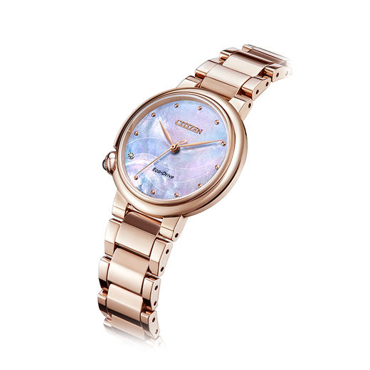 西铁城日本官方正品贝母表盘时尚光动能女表EM0912-84Y 商品图4