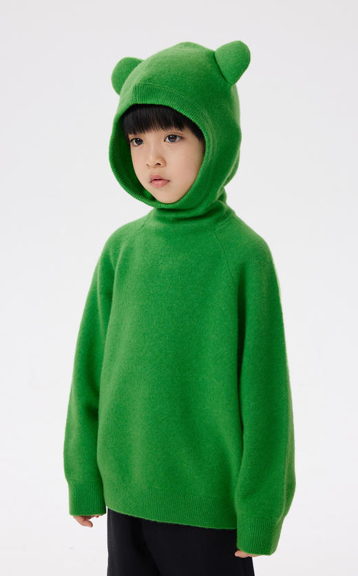 JNBY  22年冬款 连帽套头长袖毛衫 1M0310100 商品图3