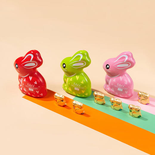 艾达的世界牛奶巧克力制品60g 精致可爱小兔子造型 粉色/绿色/红色/金色 043570/043571/043572/043529 商品图2