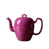 茶香记 景德镇手工胭脂红美人肩壶220ml真金做釉古典丰盈陶瓷茶壶 商品缩略图4