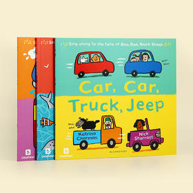 【小彼恩出品】Car Car Truck Jeep 新童谣系列三册 英文原版  （马蕾孕哺育）