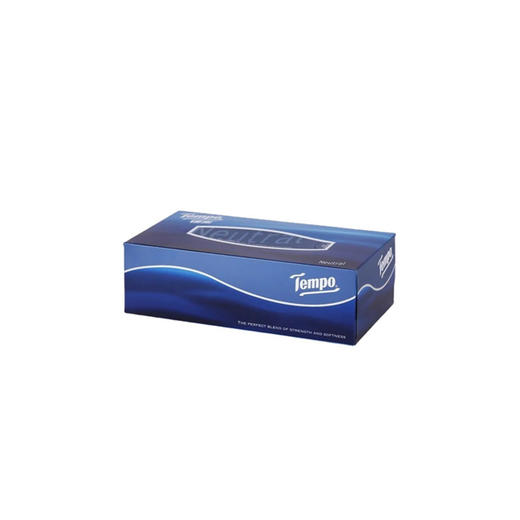 Tempo得宝抽纸硬盒装90抽3层无香硬盒装软抽面纸 商品图1