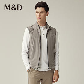 M＆D名盾商务男装秋冬新品牛奶丝面料轻便保暖内搭棉马甲外套