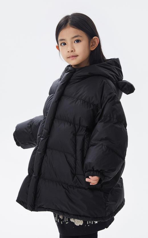 JNBY  22年冬款  连帽宽松中长款羽绒面包服  1M0C10530 商品图3