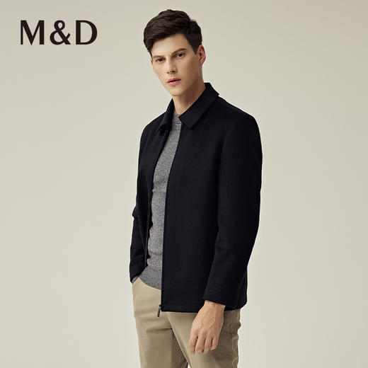 名盾22秋冬国货厚款毛呢外套羊绒羊毛大衣可拆卸内胆羽绒服 商品图0