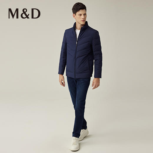 M&D/名盾商务男装秋冬新品夹克立领白鸭绒外套防风保暖羽绒服 商品图3
