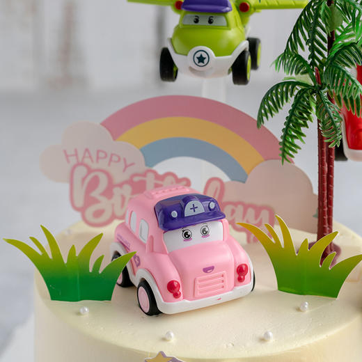 情景蛋糕 回力小汽车情景蛋糕  牛奶奶油情景蛋糕 生日蛋糕 大理同城送 商品图3