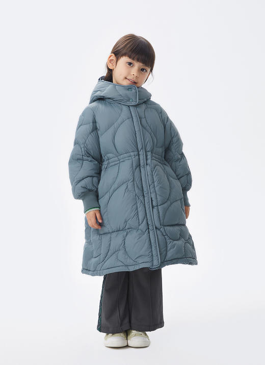 JNBY  22年冬款  宽松长款连帽羽绒服 1M0C10580 商品图11