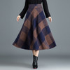 高腰半身裙毛呢大摆裙，厚款中长款A字裙MYX-5901 商品缩略图0