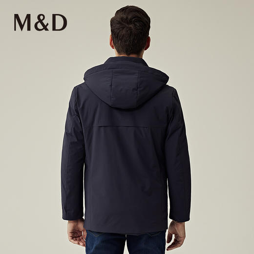 名盾商务男士秋冬新品中长款保暖防风白鹅绒羽绒服男 商品图4