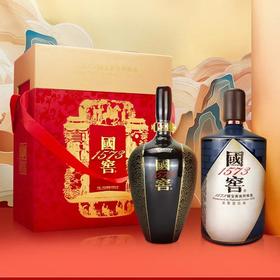 【积分当钱花】国窖1573酒饱学之士套装礼盒装套装55度1L*2 泸州老窖官方旗舰店