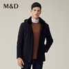 M&D名盾秋冬商务男士保暖可拆卸兔毛内胆防水防风尼克服外套男 商品缩略图0