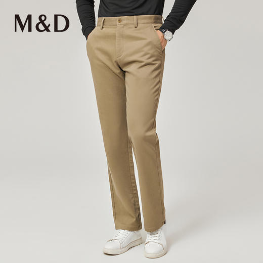 MD名盾商务男士秋冬新款休闲西裤中腰直筒修身职业长裤男 商品图2