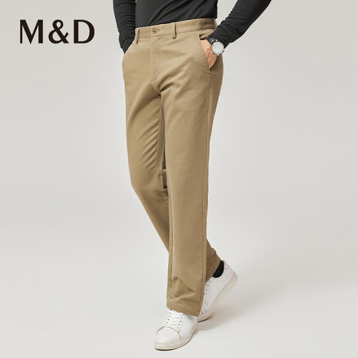 MD名盾商务男士秋冬新款休闲西裤中腰直筒修身职业长裤男 商品图1