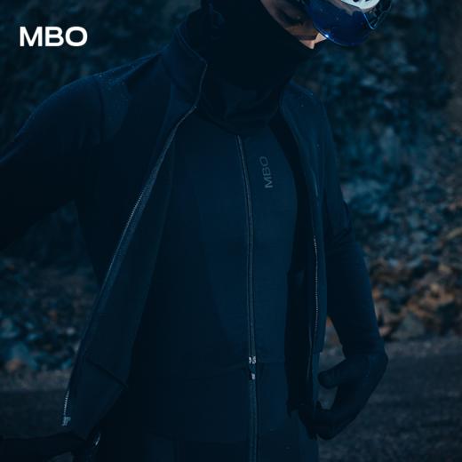 MBO男子防风抓绒骑行夹克新款0度秋冬季反光双层外套 寒江  商品图7