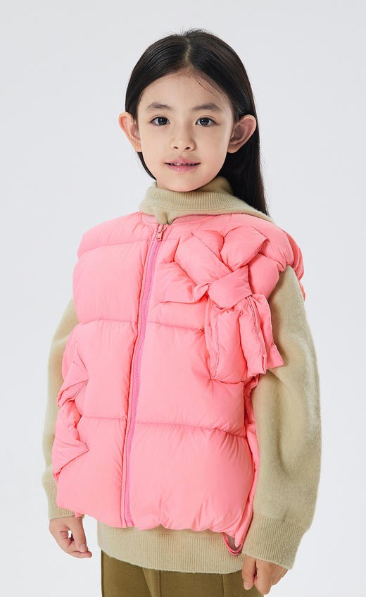 JNBY  22年冬款  棒球领羽绒马甲  1M0C10500 商品图6