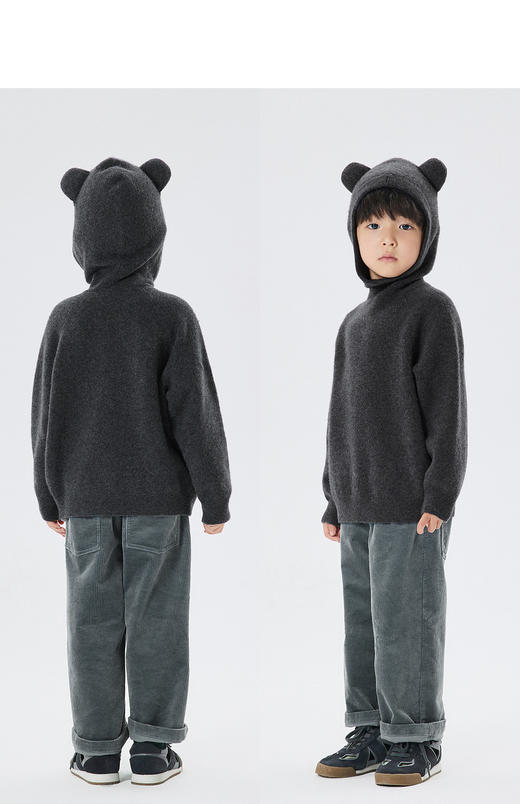 JNBY  22年冬款 连帽套头长袖毛衫 1M0310100 商品图7