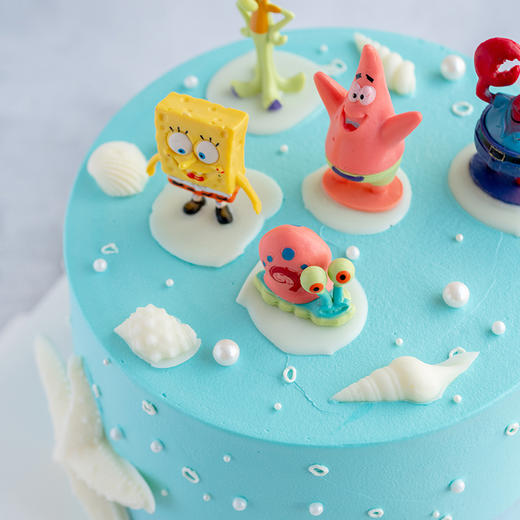 情景蛋糕 海绵宝宝情景蛋糕 牛奶奶油情景蛋糕 生日蛋糕 大理同城送 商品图3
